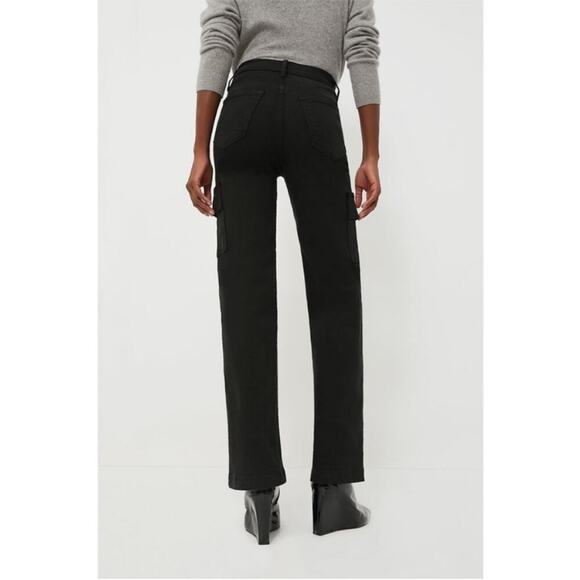 MOTHER Pitch The Straight Up Rambler Cargo Skimp Jeans Size 27 black - Picture 2 of 7